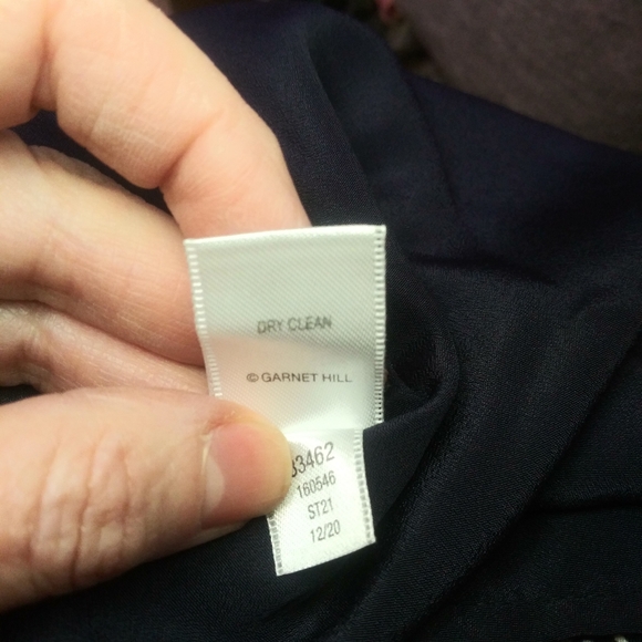 Garnet Hill Navy & White Floral Print Summer Day Dress - Picture 7 of 9